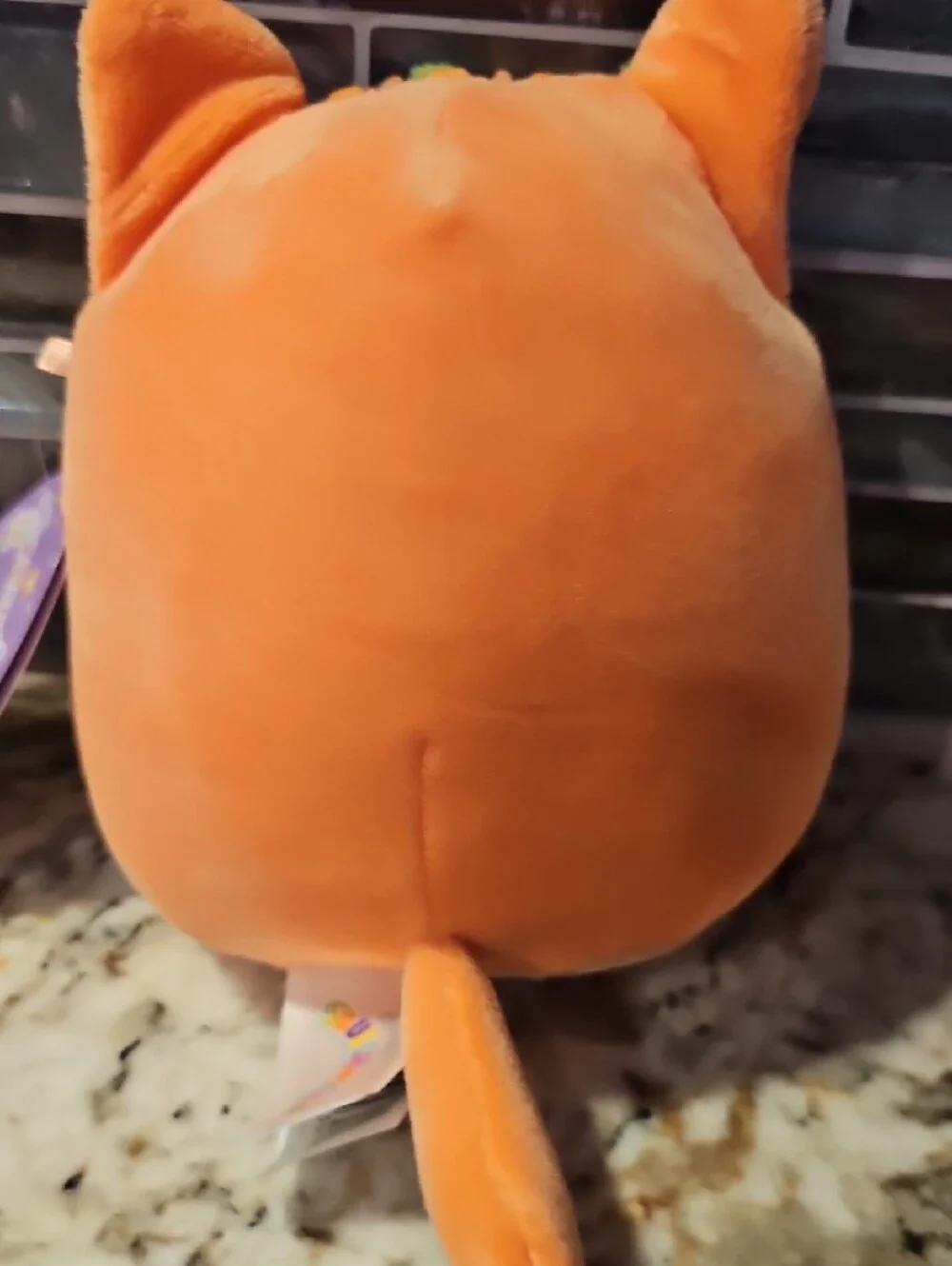 Squishmallows Orange and White Gigi Plush Tag